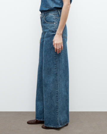 TWP Paris Tall Tiny Dancer Jean in Denim view 4