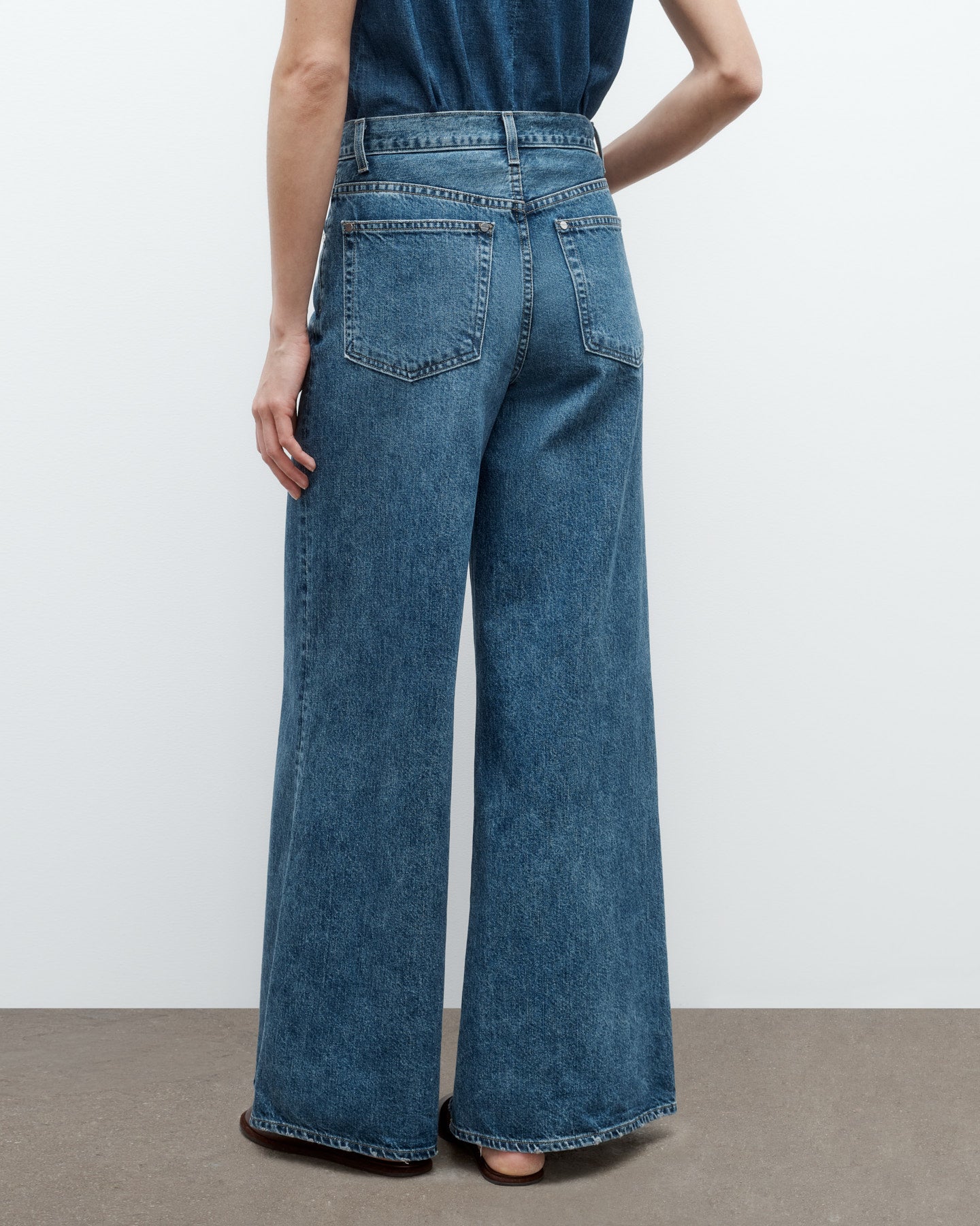 TWP Paris Tall Tiny Dancer Jean in Denim view 5