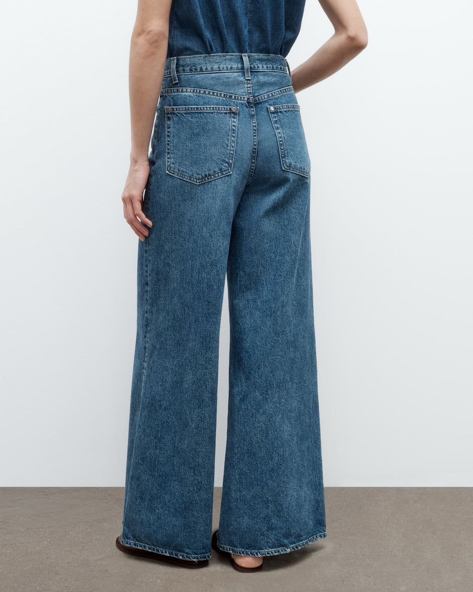 TWP Paris Tall Tiny Dancer Jean in Denim view 5