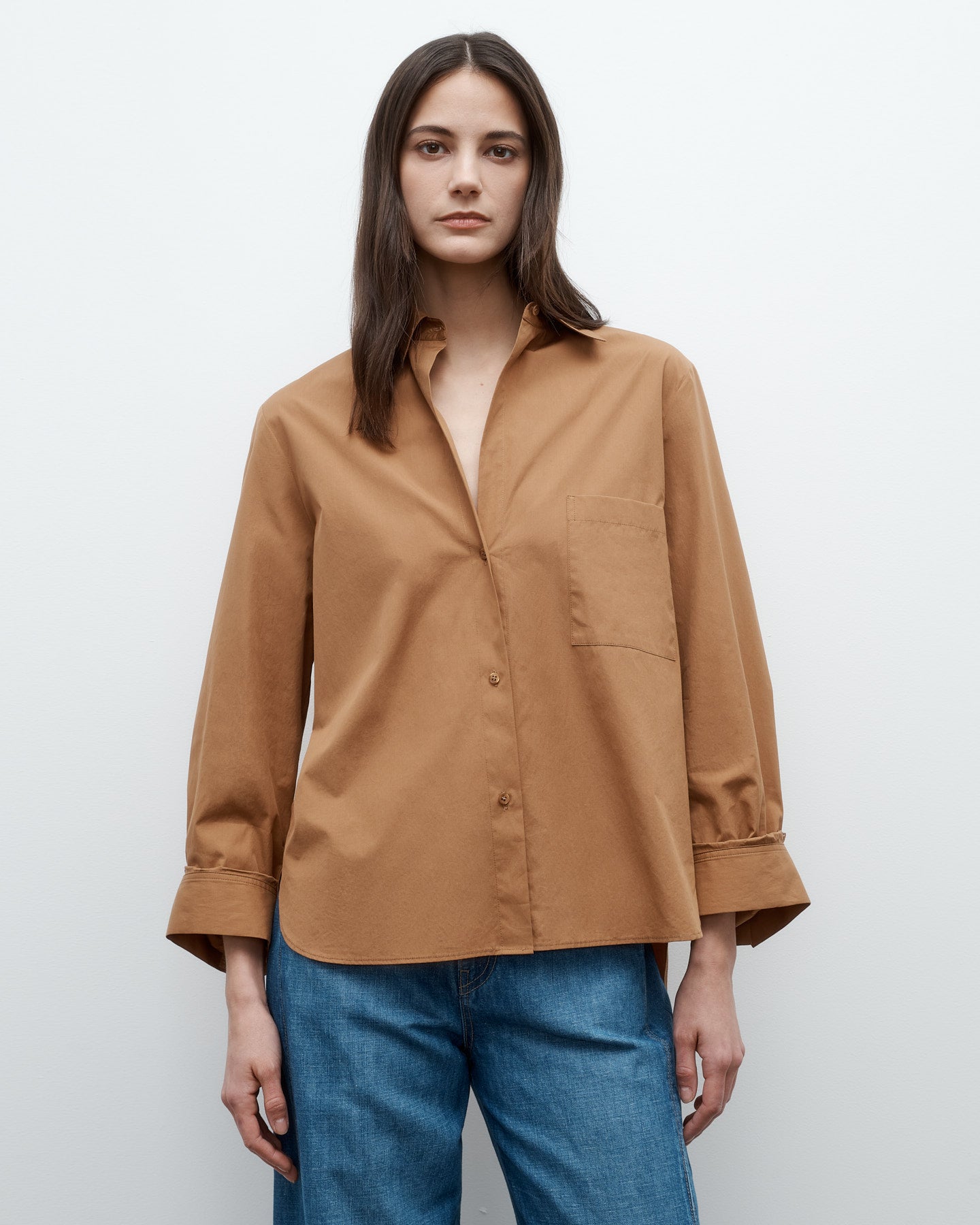 TWP Argan oil Next Morning Shirt in Superfine Cotton Shirting view 1