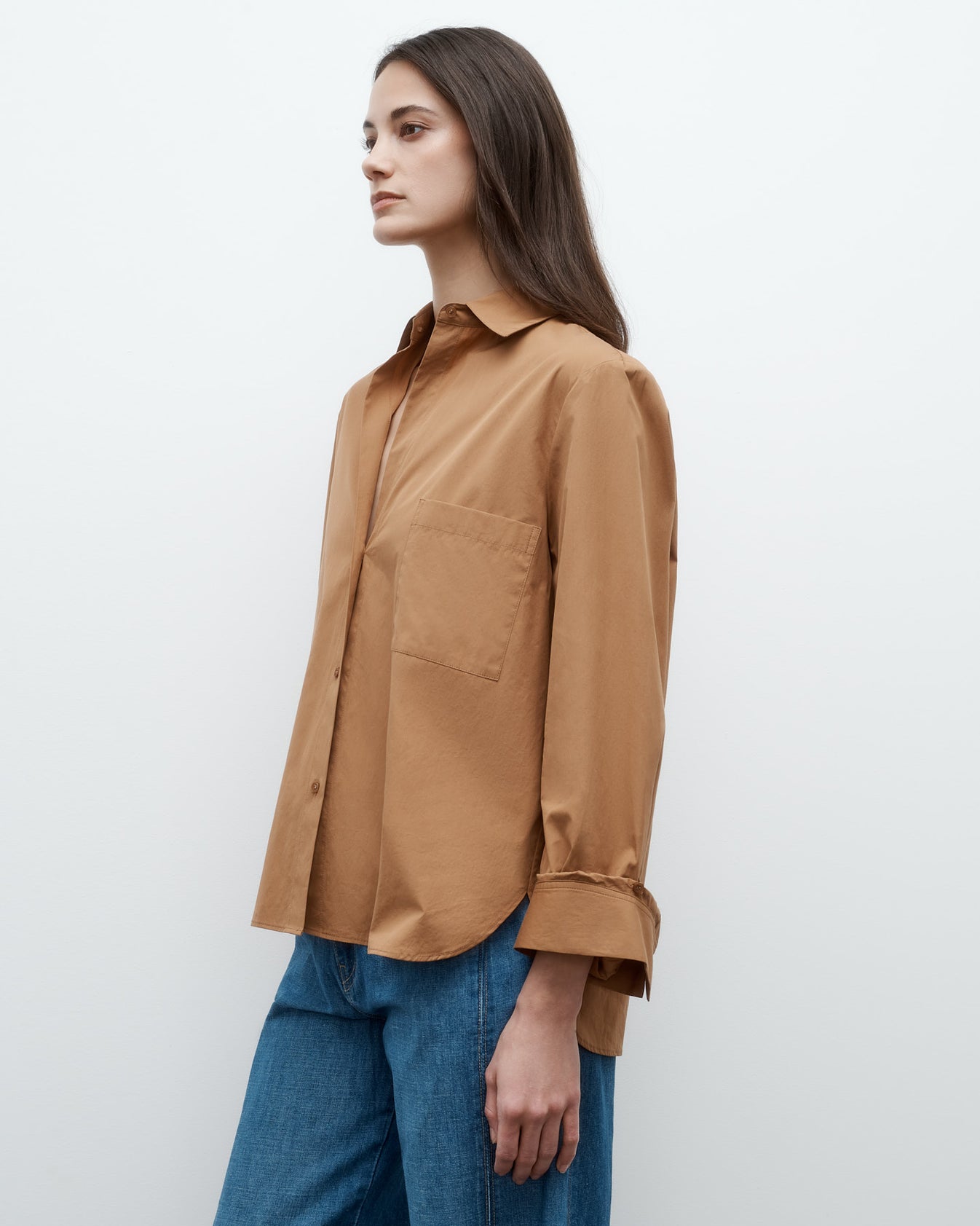 TWP Argan oil Next Morning Shirt in Superfine Cotton Shirting view 3