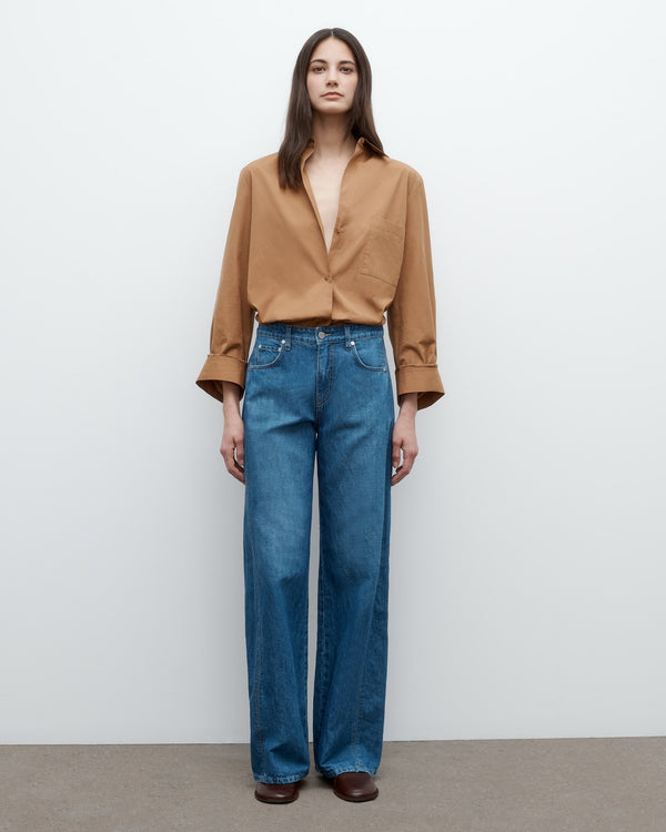 TWP Argan oil Next Morning Shirt in Superfine Cotton Shirting view 2
