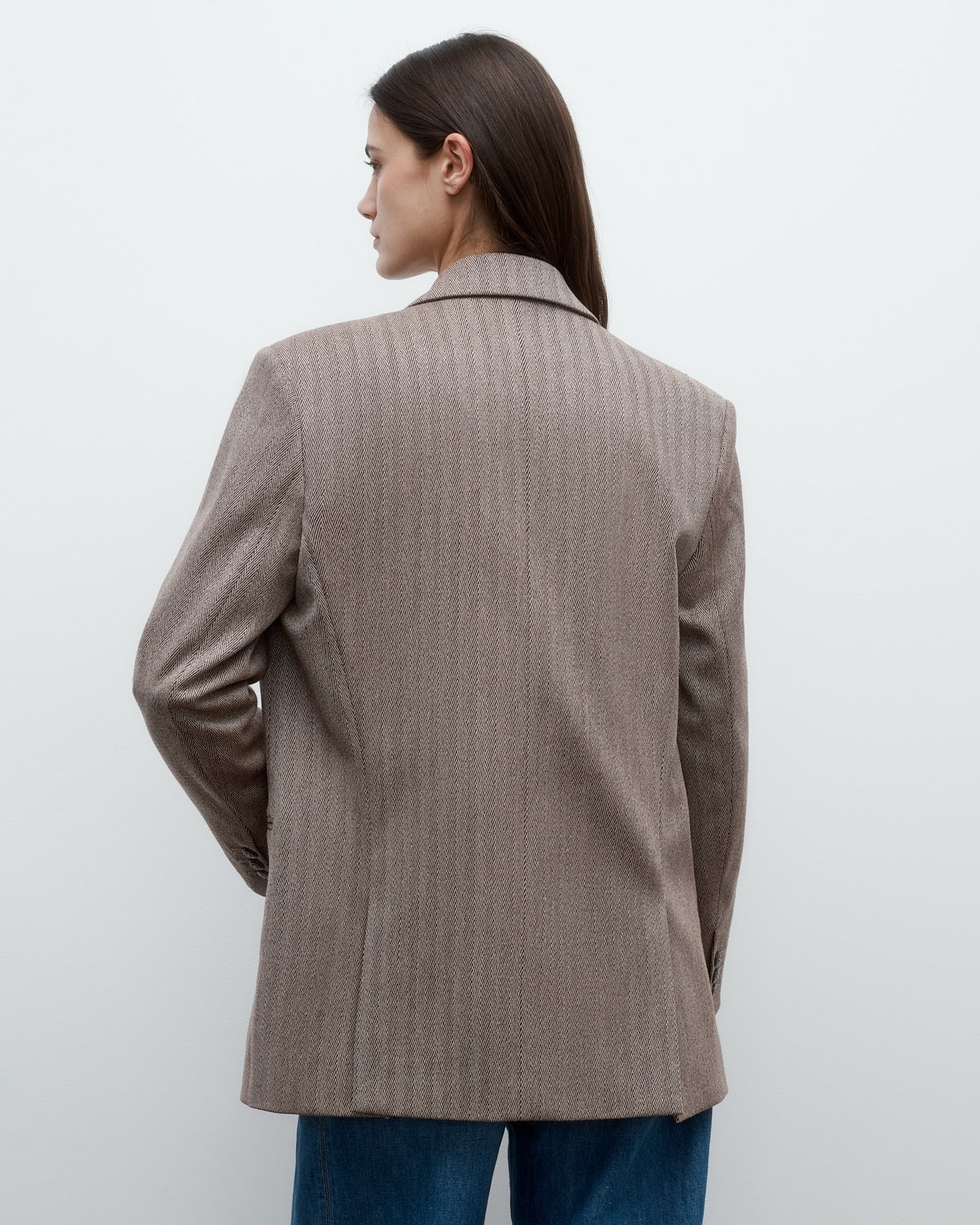 TWP Mustang / kelp Girl Boy Girl Blazer in Chevron Wool view 4