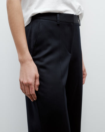 TWP Midnight Elizabeth St. Pant in Satin Faced Wool Suiting view 5