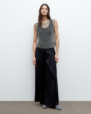 TWP Gunmetal Chloe Top in Micro Bugle Beads view 4