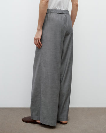 TWP Medium heather grey Eva Pant in Chintzed Wool view 4