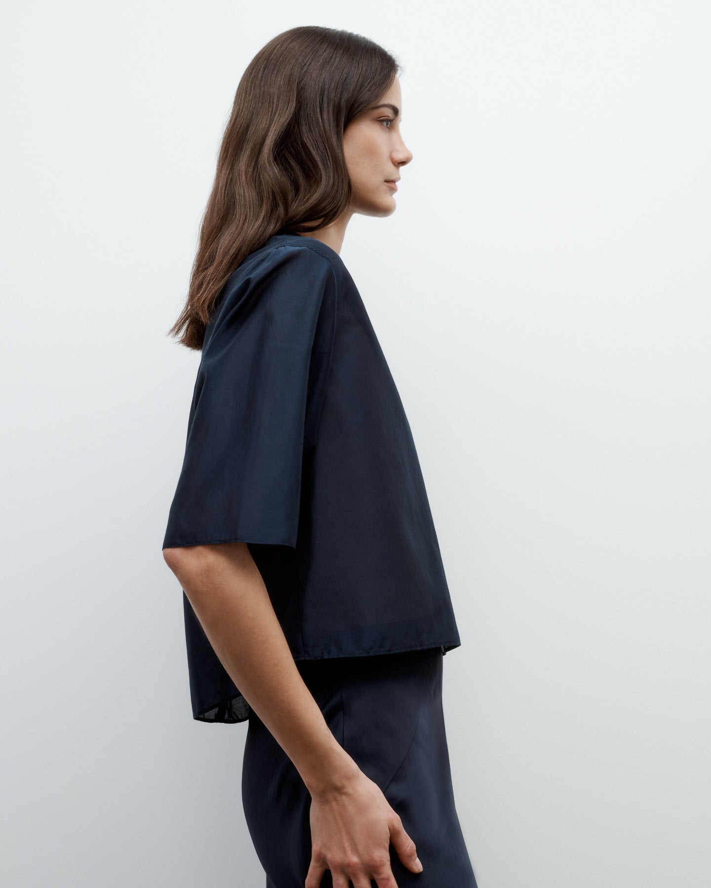 TWP Midnight New Ex T in Cotton Silk Organza view 2