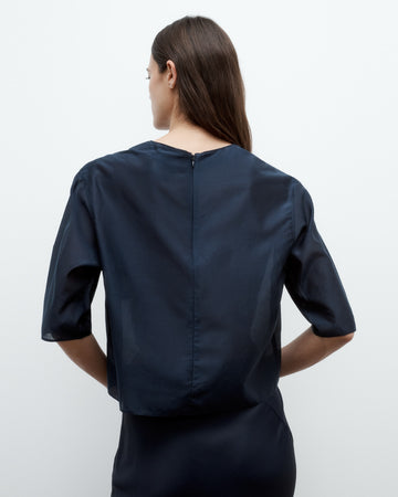 TWP Midnight New Ex T in Cotton Silk Organza view 5