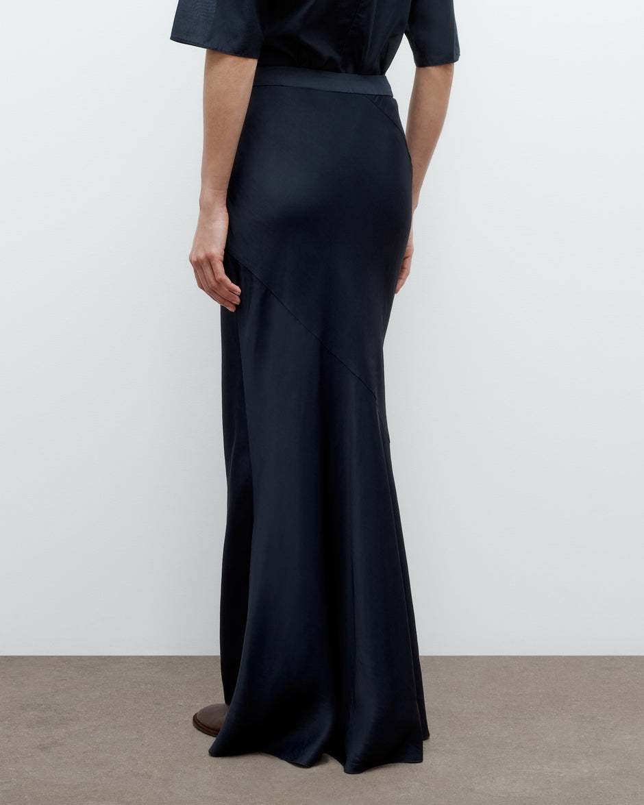 TWP Midnight My Endless Love Skirt in Coated Viscose Linen view 2