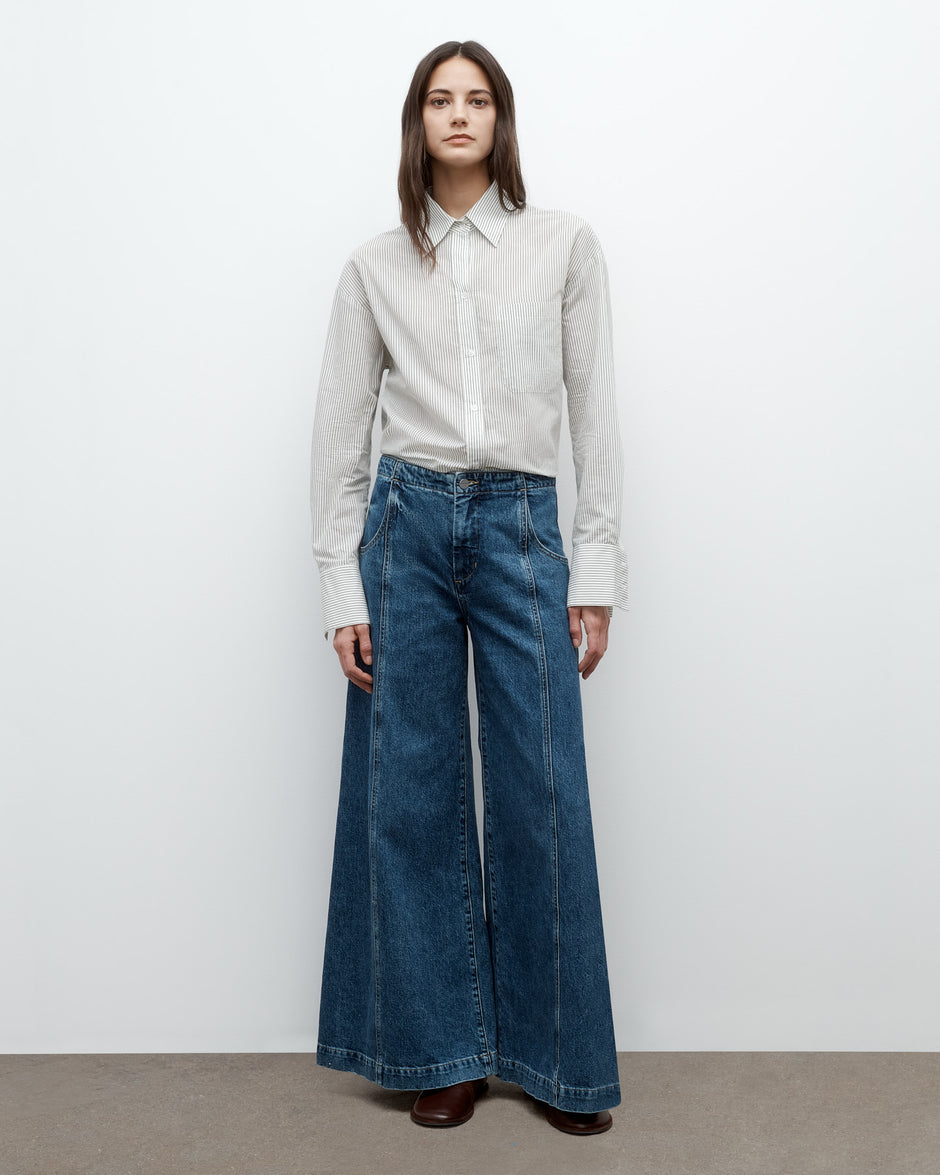 TWP Paris Dancing in the Dark Jean in Heavy Denim view 2