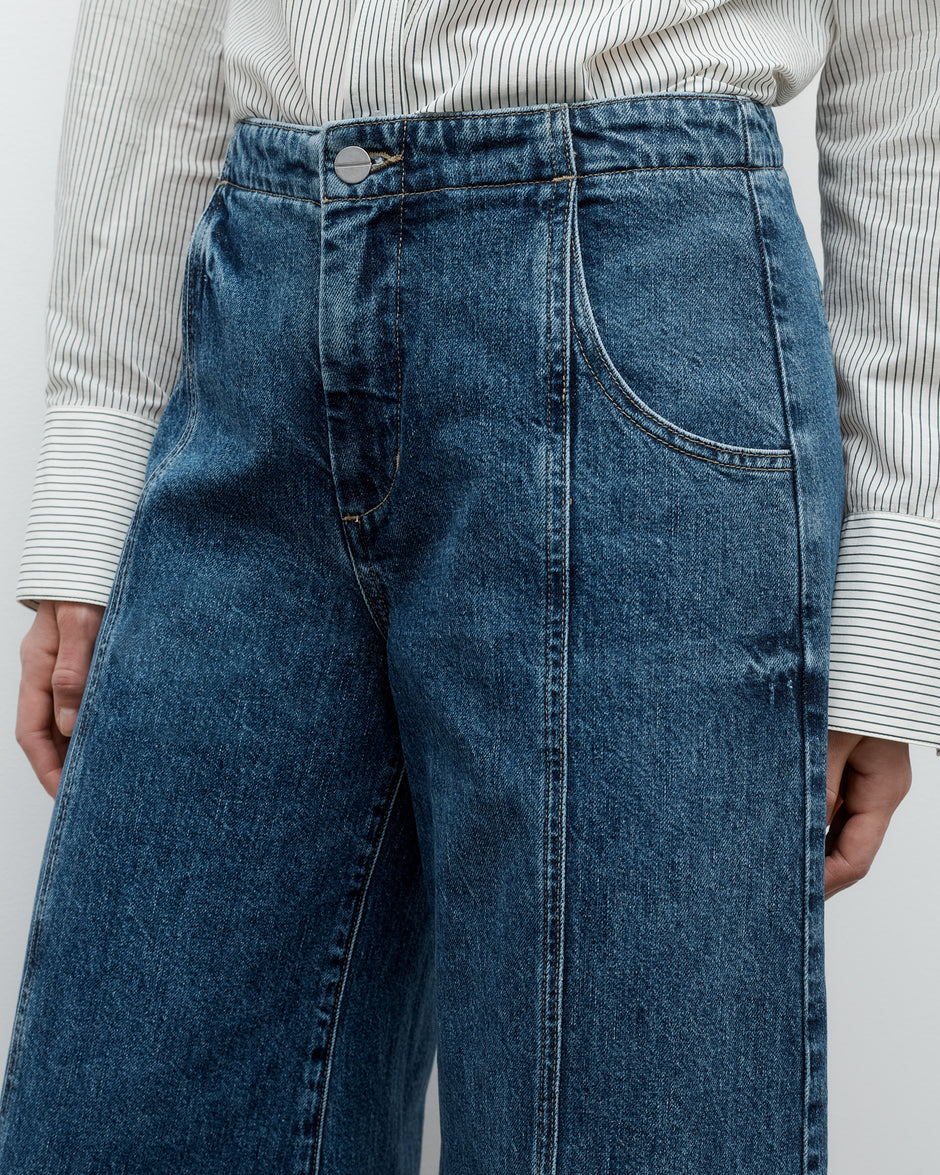 TWP Paris Dancing in the Dark Jean in Heavy Denim view 3