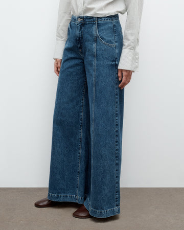 TWP Paris Dancing in the Dark Jean in Heavy Denim view 4