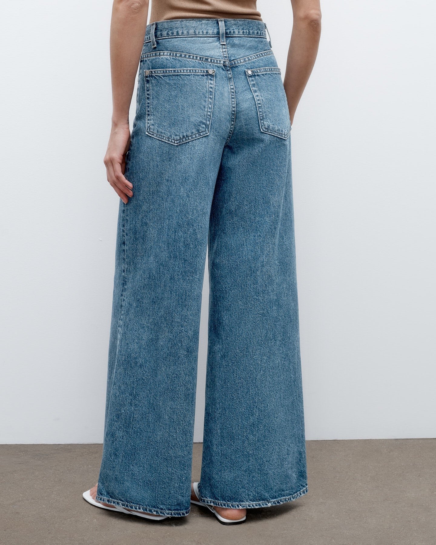 TWP Vintage wash Tall Tiny Dancer Jean in Denim view 3