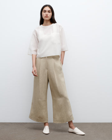TWP Ivory New Ex T in Cotton Silk Organza view 2