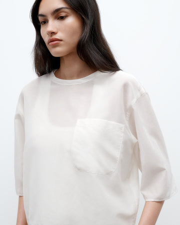 TWP Ivory New Ex T in Cotton Silk Organza view 3