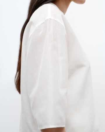 TWP Ivory New Ex T in Cotton Silk Organza view 5
