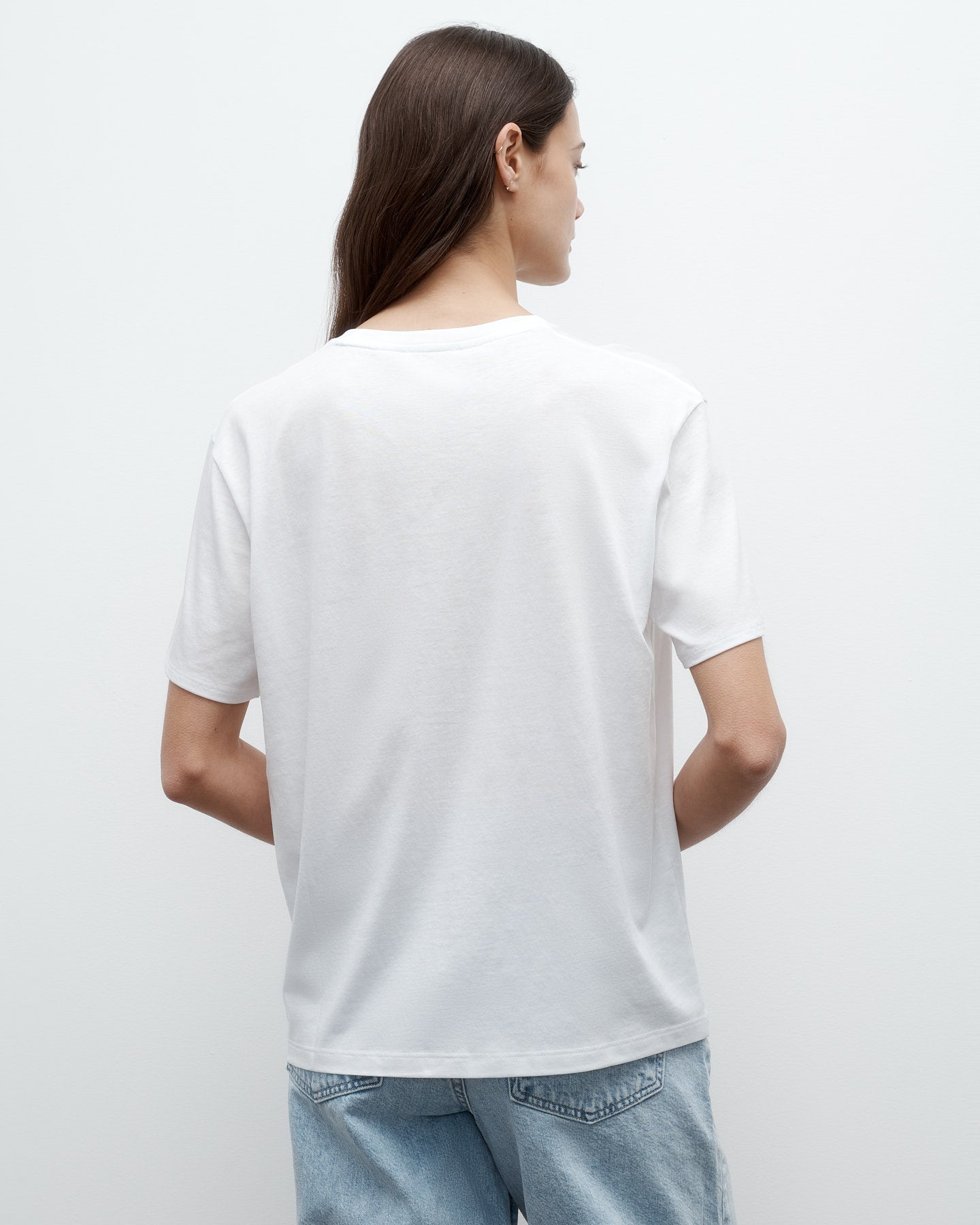TWP White Big Boy Tee in Jersey view 4