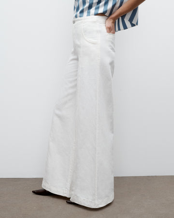 TWP White Dancing in the Dark Jean in Japanese Denim view 3