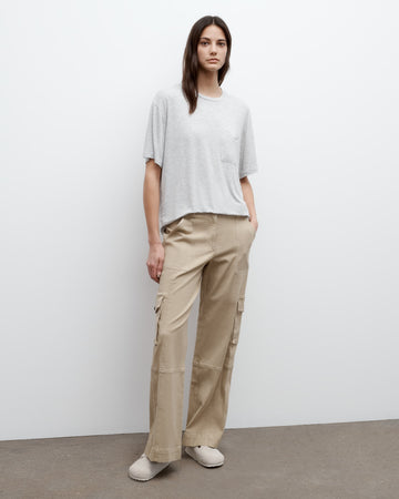 TWP Light heather grey Big Boy Tee in Jersey view 5