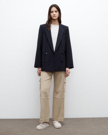 TWP Khaki Coop Pant with Cargo Pockets in Cotton Twill view 4