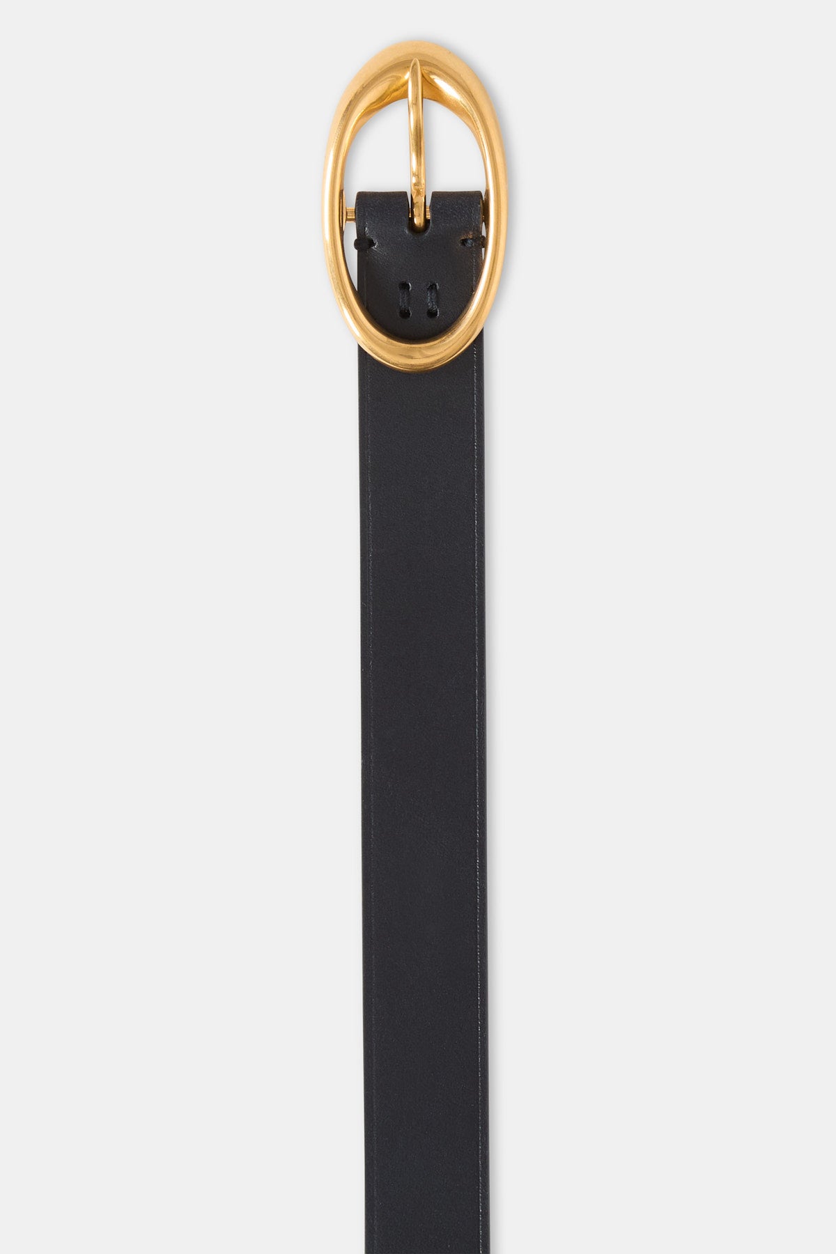 TWP Midnight Narrow Belt in Leather view 2
