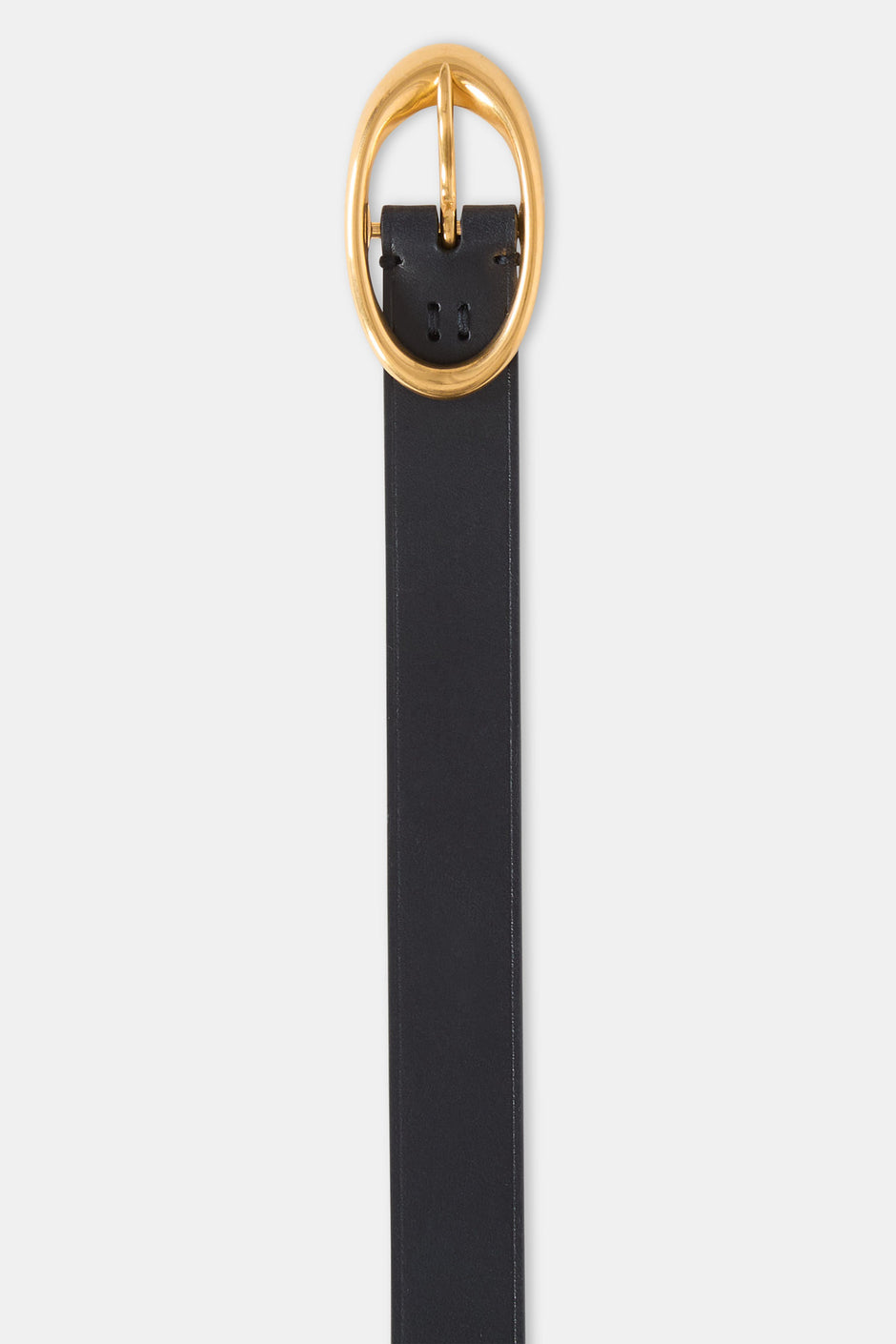 TWP Midnight Narrow Belt in Leather view 2