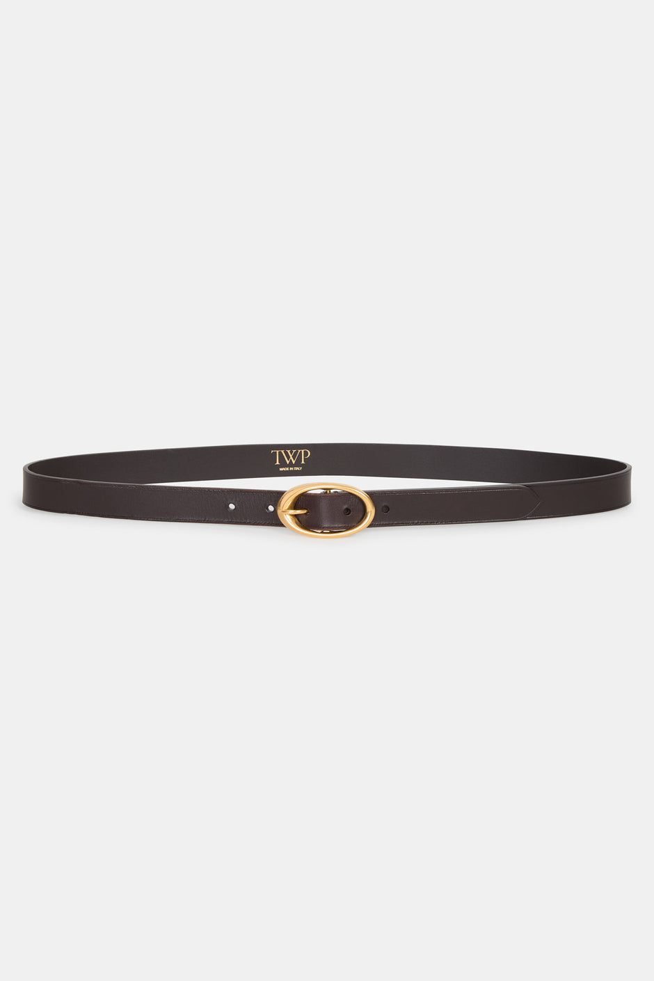 TWP Dakota Narrow Belt in Leather view 1