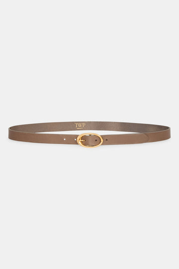 TWP Mink Narrow Belt in Leather view 1