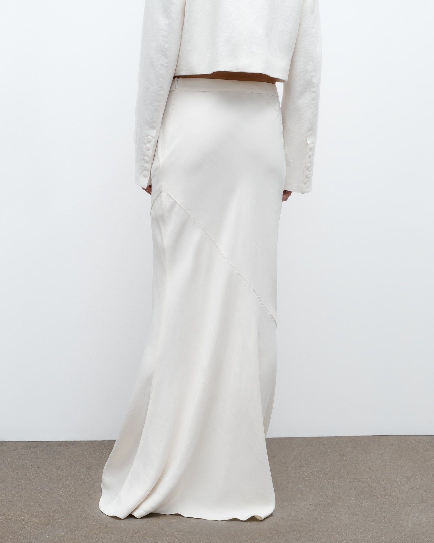 TWP Bone My Endless Love Skirt in Coated Viscose Linen view 4