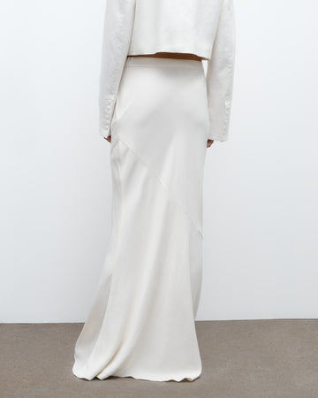 TWP Bone My Endless Love Skirt in Coated Viscose Linen view 4