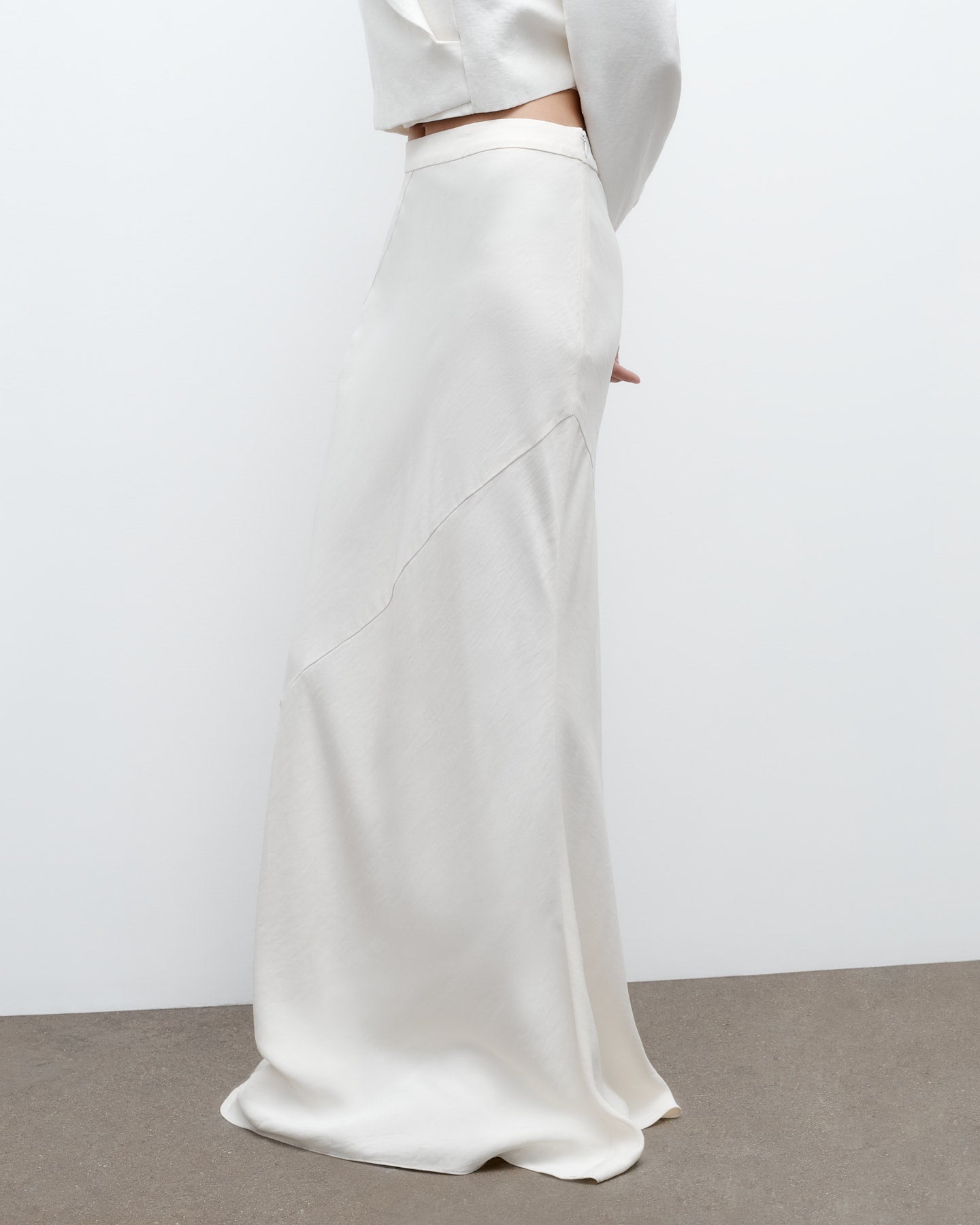 TWP Bone My Endless Love Skirt in Coated Viscose Linen view 2