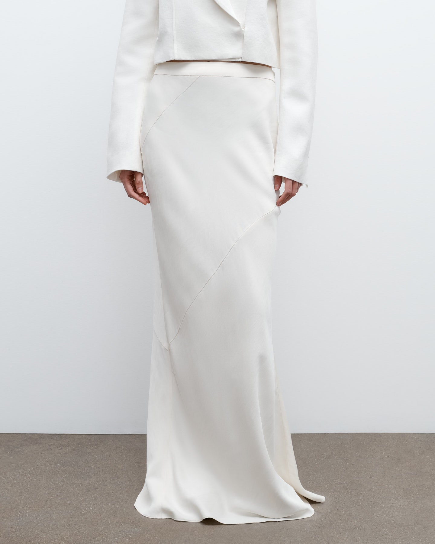TWP Bone My Endless Love Skirt in Coated Viscose Linen view 1