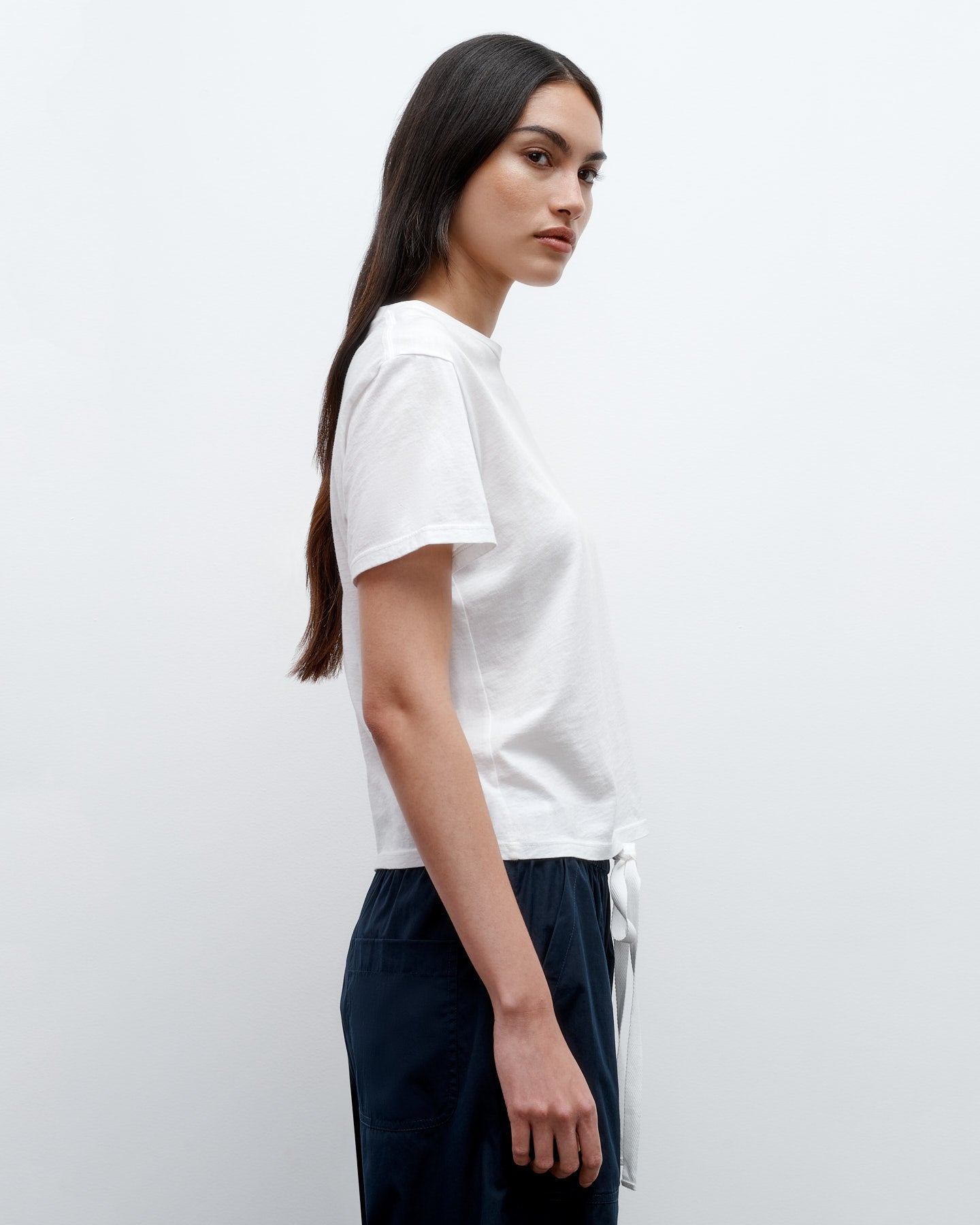 TWP White His Tee in Supima Cotton view 2