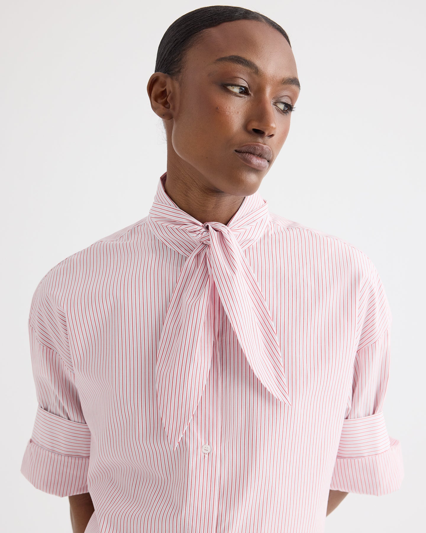 white dress shirt with red stripes White and Red Striped shirt | Striped shirts