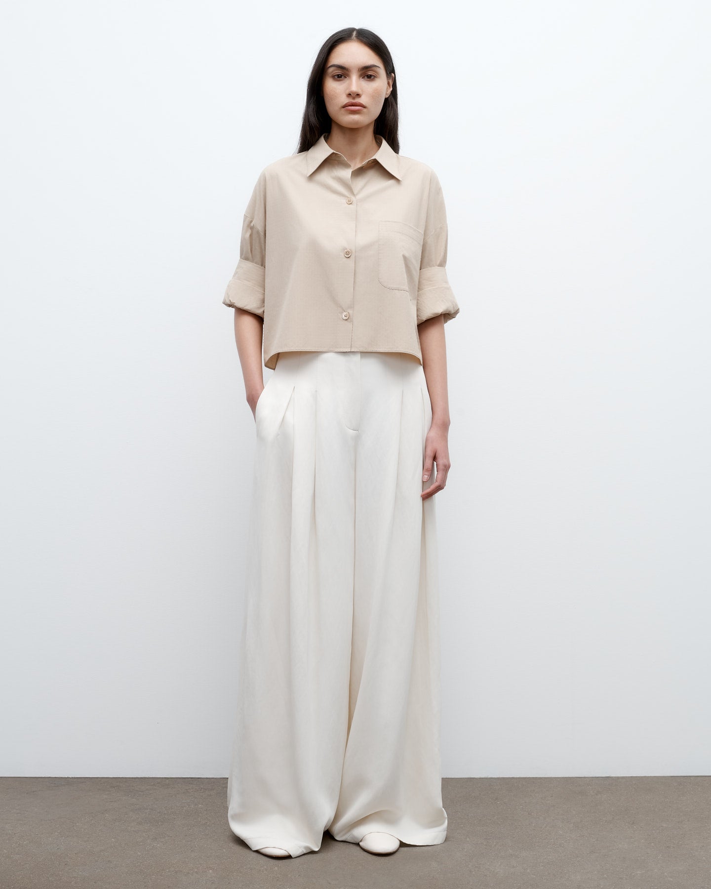 TWP Safari Next Ex Shirt in Vintage Washed Poplin view 2