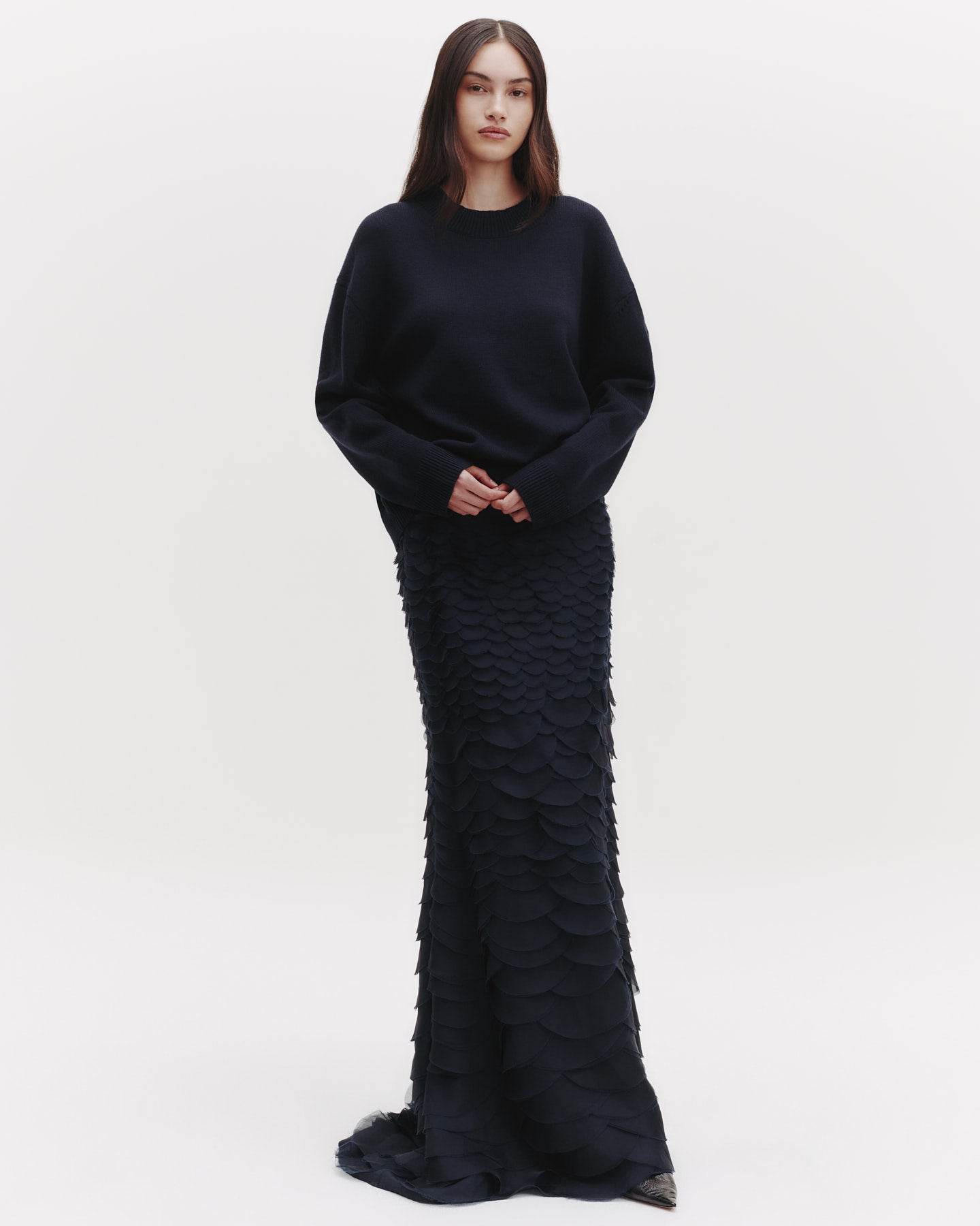 TWP Midnight Everlasting Love Skirt in Silk Organza view 3