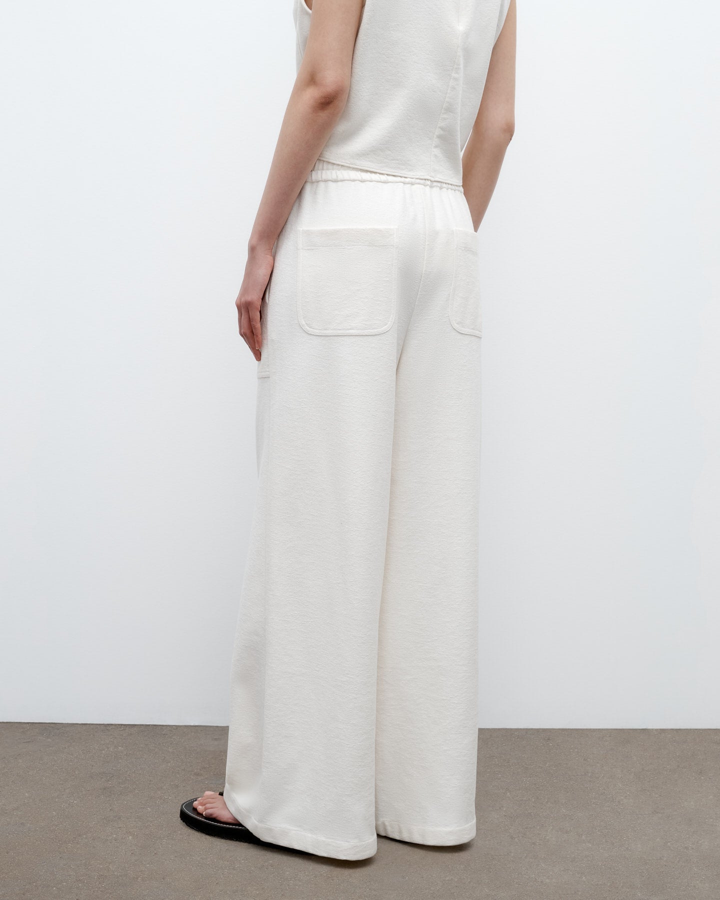 TWP Ivory Main St. Pant in French Terry view 4