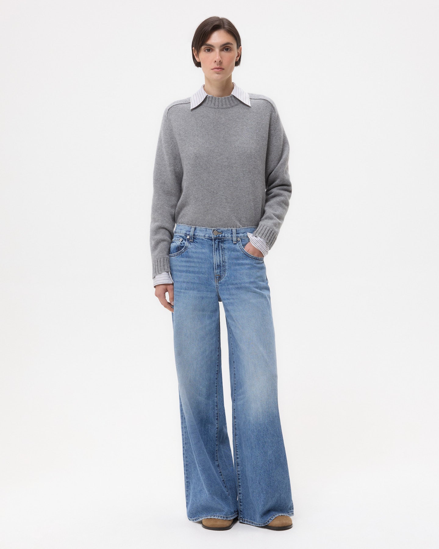 TWP Vintage wash Tiny Dancer Jean in Vintage Wash Denim view 1