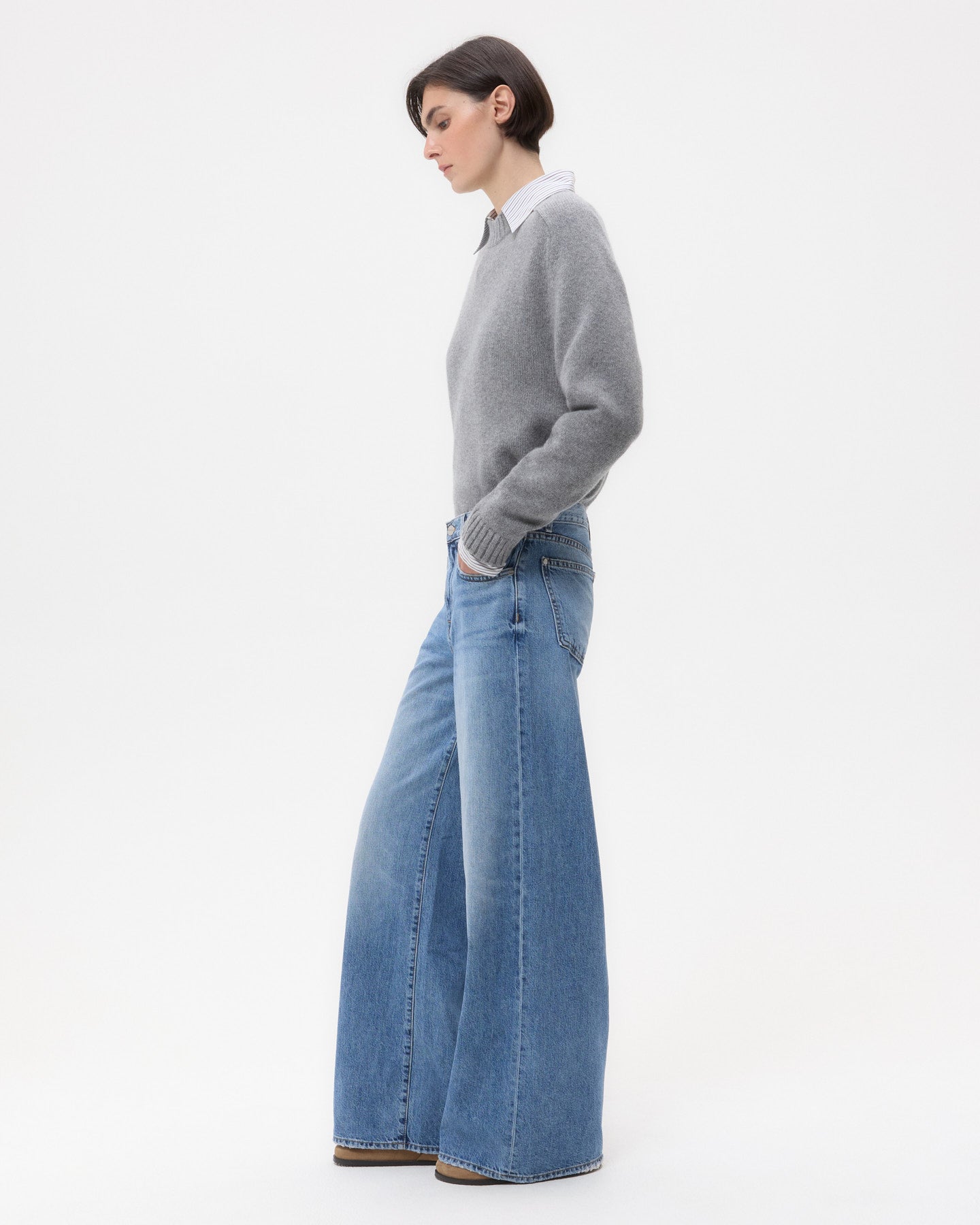 TWP Vintage wash Tiny Dancer Jean in Vintage Wash Denim view 3