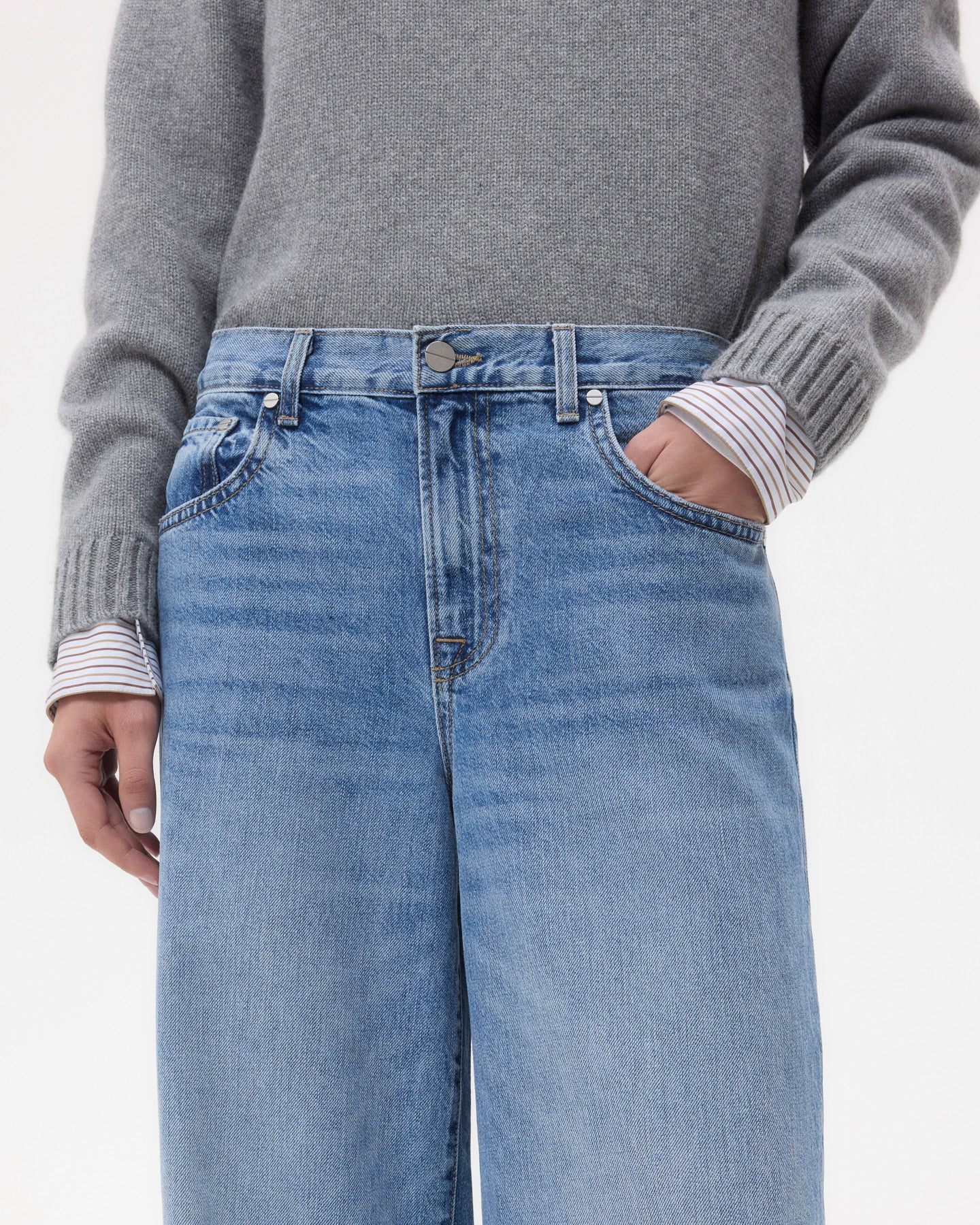TWP Vintage wash Tiny Dancer Jean in Vintage Wash Denim view 4