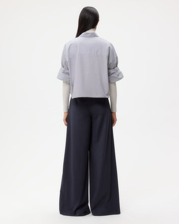 TWP Indigo Didi Pant in Wool Twill view 5