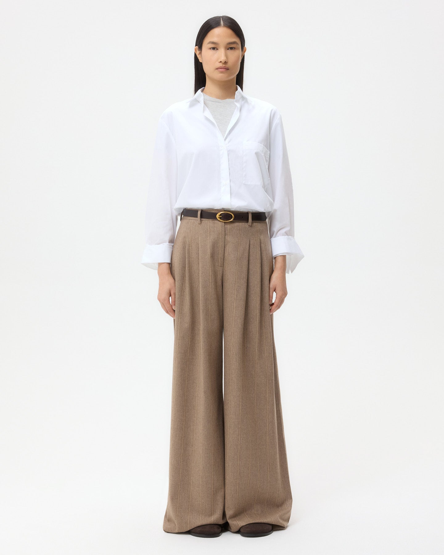 TWP White New Morning After Shirt in Superfine Cotton view 6