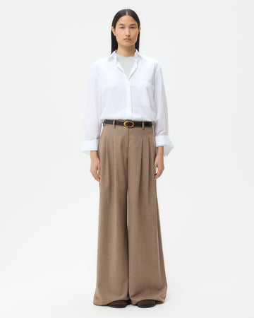 TWP White Next Morning Shirt in Cotton Poplin view 6