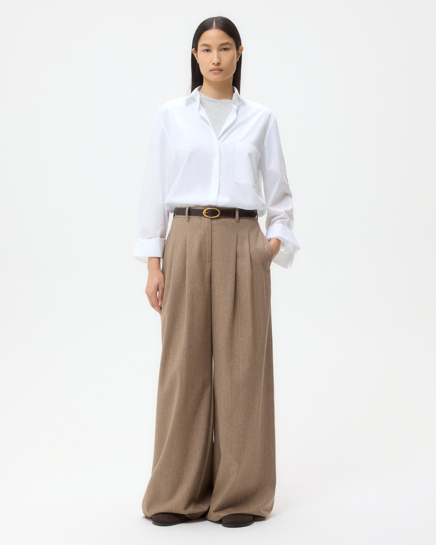 TWP White New Morning After Shirt in Superfine Cotton view 4