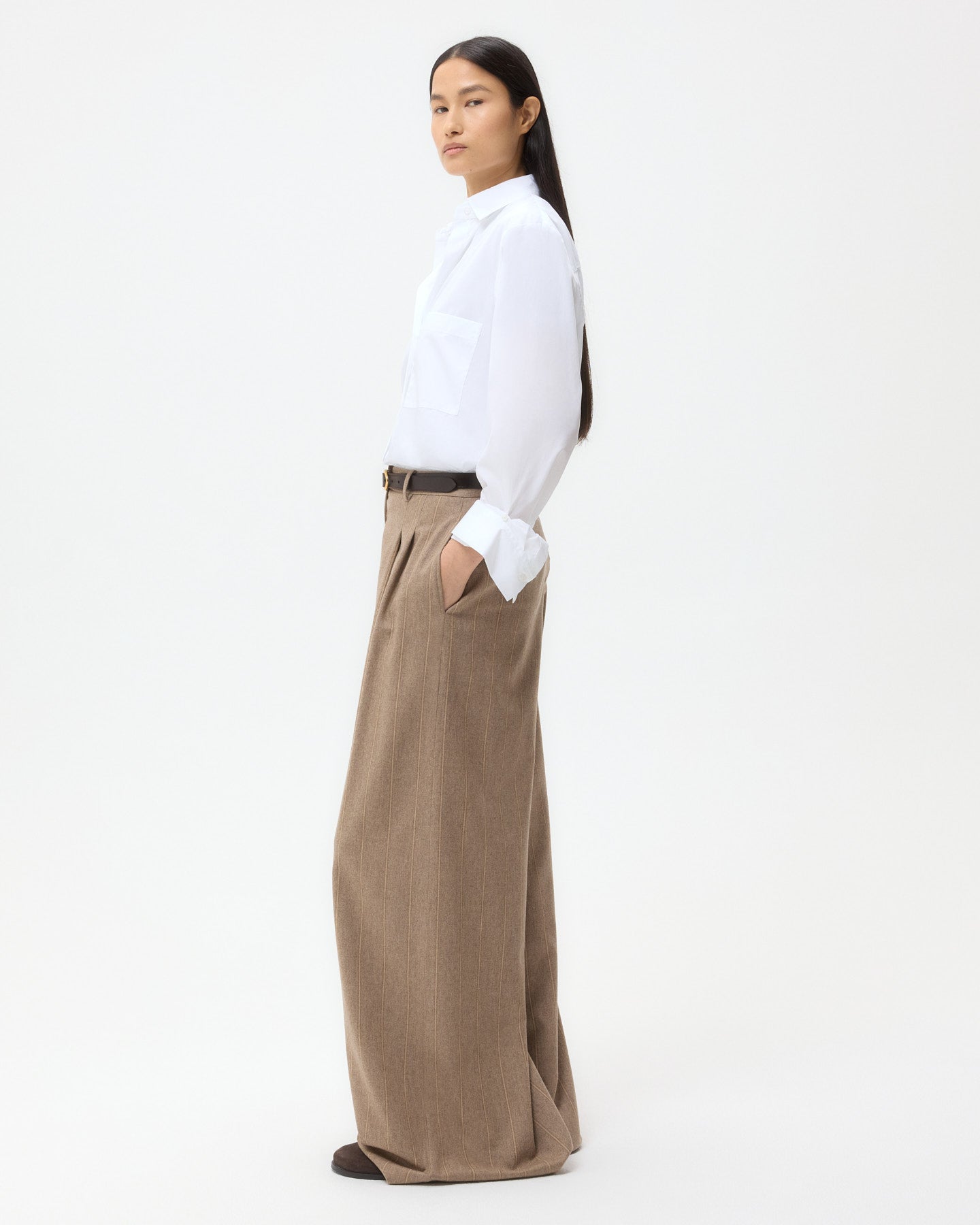 TWP White New Morning After Shirt in Superfine Cotton view 2