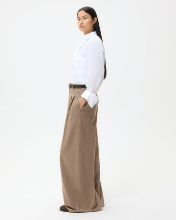TWP White Next Morning Shirt in Cotton Poplin view 4