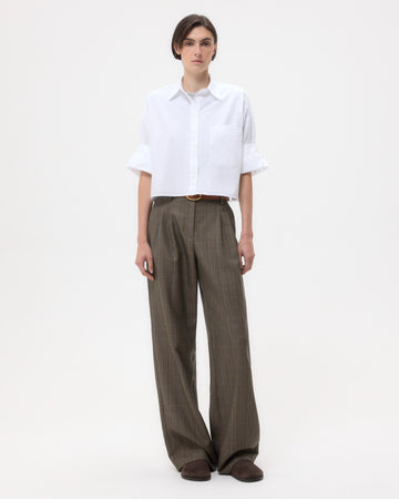 TWP White Next Ex Shirt in Superfine Cotton view 3