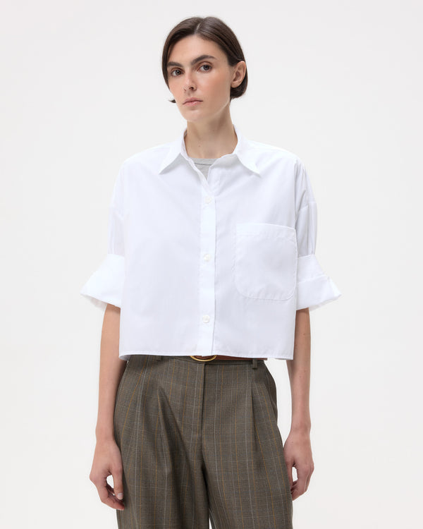 TWP White Next Ex Shirt in Superfine Cotton view 1