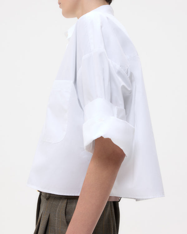 TWP White Next Ex Shirt in Superfine Cotton view 2