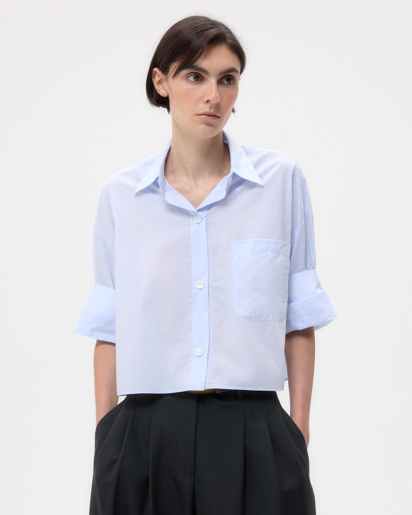 TWP Baby blue Next Ex Shirt in Superfine Cotton view 1